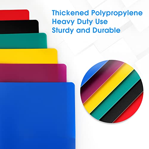 Ktrio Pocket Folders, 6 Pack Plastic Folders With Pockets, Colored Heavy Duty 2 Pocket File Folders Letter Size Poly Folders Plastic Pocket Folder For School Office #TOP4