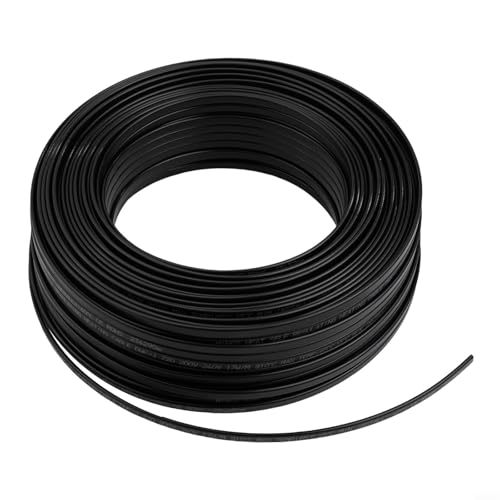 Cavo riscaldante autoregolante per tetto, antigelo, 220 V, 17 W/m, PTC, per tubi dell'acqua, grondaie e protezione antigelo all'aperto, conduttore in rame puro (100 m)