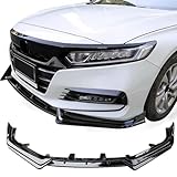 AOMSAZTO Front Lip fit for Honda Accord Sedan SE/EX-L/LX/Touring 2021 2022 2023 2024Archaic Front Bumper Lip Splitter Trim Protection Splitter Under Chin Spoiler Three Section Front Bumper Lip