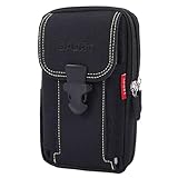 Marsupio da corsa Marsupio per telefono Borsa da cintura regolabile per smartphone Sport all'aperto Fitness Jogging Ciclismo Escursionismo Avventura Lavoro Viaggi, Nero