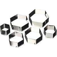 Ateco 2009 - Set da 9 taglierine per piccoli taglierini in forme assortite tradizionali, in acciaio INOX, 9 pezzi