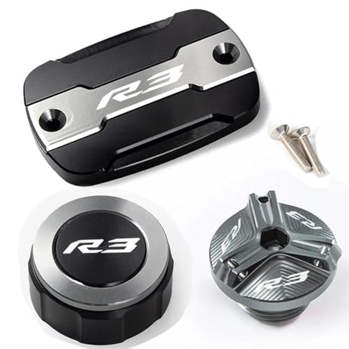 Tapa protección aceite freno YZF-R3 mecanizado en acabado titanio