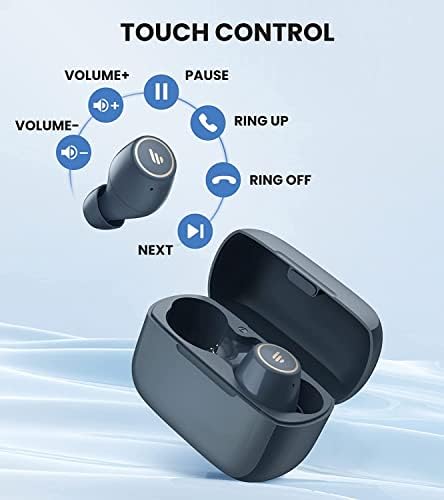 Edifier TWS1 Pro True Wireless Earbuds - Bluetooth V5.2 - AptX-Adaptive - Qualcomm CVC TM 8.0 Noise Cancellation - 42H Playtime - IP65 Waterproof - USB C - Built-in Dual Microphones- Grey