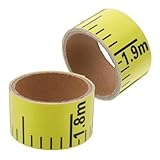 WRITWAA Adhesive Water Level Gauge 2Pcs Sturdy PVC Measuring Sticker for Swimming Pool and Water Tank Use