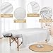 4 Sets Premium Microfiber Massage Table Sheets Set 3 Piece Set Includes Massage Table Cover Fitted Sheet and Fitted Face Rest Cover, White
