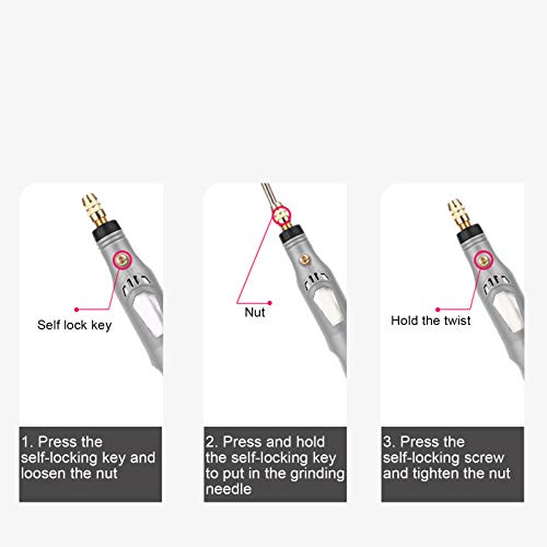 Cordless Rotary Electric Grinder, Wood Grinding Pen Tool, 12W 15000r/min Portable Electric Drill Grinder Mini Engraving Wood Carving Pen - Image 3
