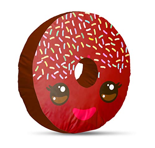 Image of Kesar Enterprises Donut /Doughnut Cushion /Pillow | Velvet Fabric|Birthday Gifts | Soft Toys | Suitable for Wheelchair, Car Seat, Home or Office for Kids Cushion | Size 14x14 inches