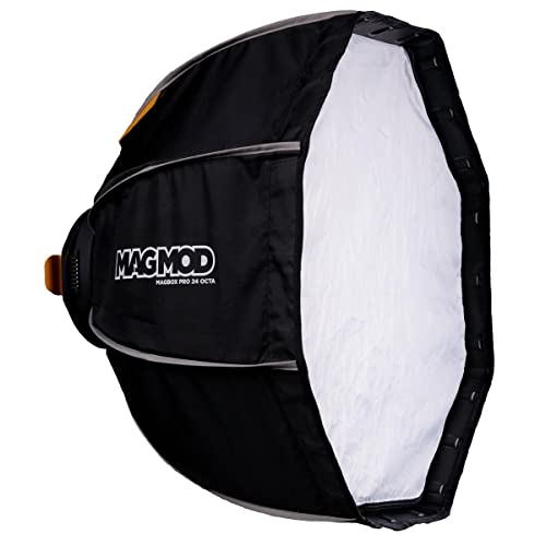 MagMod MagBox PRO Octa-Softbox mit integriertem Gelschlitz und Aufbewahrungstasche für Stoffdiffusor, kompatibel mit Speedlight-Blitzen und Stroboskop, 61 cm