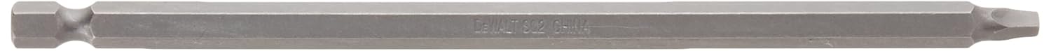 DEWALT DW2262 #2 Square Recess 6-Inch Power Bit,Grey, 1 Count (Pack of 1)