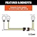 CURT 56236 Multi-Function Splice-in Tail Light Converter, 4-Pin Wiring Harness