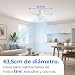 Imagen de Ventilador de Techo Pequeño con Luz LED Integrada 18W