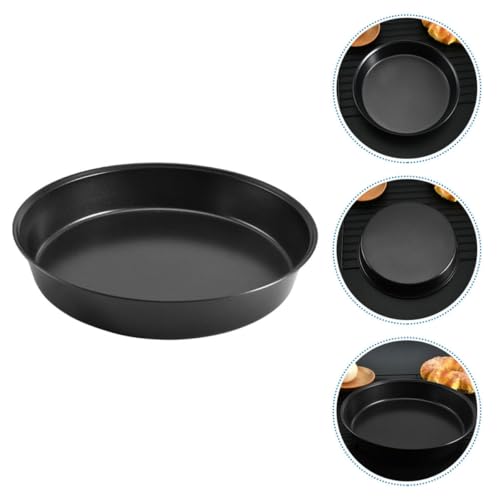 Uonlytech Moule à Pizza en Acier Carbone Noir Rond 21,5 Cm Revêtement Antiadhésif Multi-fonctionnel pour Cuisson et Pâtisserie Four – vue 6