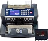 AccuBANKER Bank Grade Batch Value Bill Counter AB5800 Money Counter Machine with Total Value Per Den