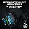 Razer BlackShark V3 Wireless Gaming Headset for PC: 50mm Drivers - Super Wideband Mic - 2.4 GHz, Bluetooth, USB - Works with Mac, PS5, Nintendo Switch, Smartphone - 70 Hr Battery - Black