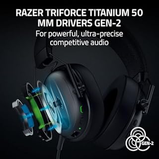 Razer BlackShark V3 Wireless Gaming Headset for PC: 50mm Drivers - Super Wideband Mic - 2.4 GHz, Bluetooth, USB - Works with Mac, PS5, Nintendo Switch, Smartphone - 70 Hr Battery - Black