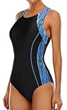 beautyin Womens Racerback Swimsuit Slimming One Piece Swimming Suit Swimwear L