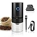 Molinillo de Café Eléctrico Portátil, Muelas Cerámica Ajustable, Compacto, USB Recargable, moledor pequeño para los amantes del Café, Esencial para Viaje
