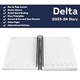Collins Debden Delta Academic 2023-24 A5 Day To Page Mid Year Diary Planner School College or University Term Journal - August 2023 to August 2024 - Orange - FP51M.44-2324 - Image 6