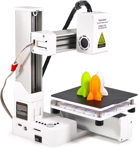 Imprimante 3D débutant compatible filament PLA et TPU avec volume 100x100x100mm pour impression compacte