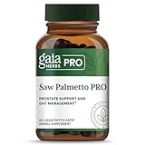 GAIA HERBS PRO Saw Palmetto PRO - Healthy Prostate Gland Support Supplement* - Herbal Supplement with Saw Palmetto & Sunflower Seed - Vegan, Gluten-Free, Soy-Free - 60 Liquid Phyto-Caps (60 Servings)