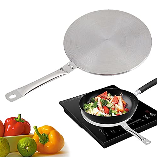Adattatore a induzione, piastra adattatore a induzione, 20 cm, 22 cm/24 cm, piastra adattatore a induzione per piani cottura a induzione, diffusore di calore per l'uso di caffettiere, 20 cm