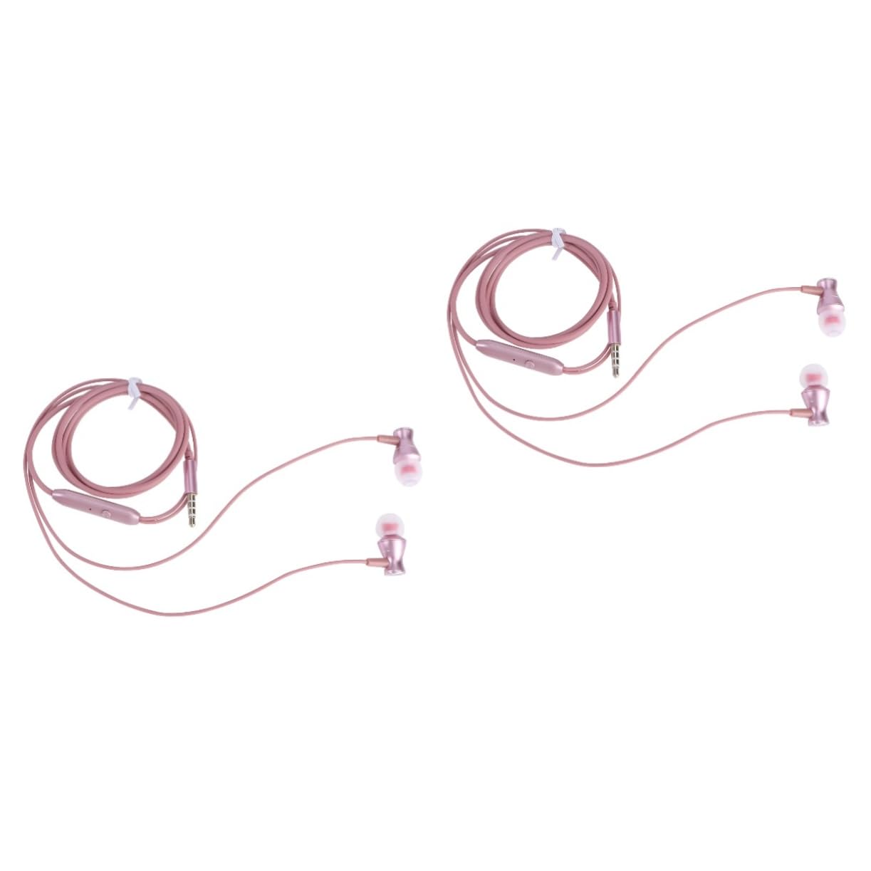 jojofuny 2pcs Headset Headphone 3.5mm Jack Earphone Stereo Earphone Water Proof