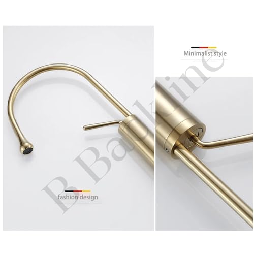 Image of B Backline Basin Mixer Tap Hot Cold | Wash Basin Mixer Faucet | Pillar tap for wash Basin | Tap for Bathrooms & Livingroom (Gold)