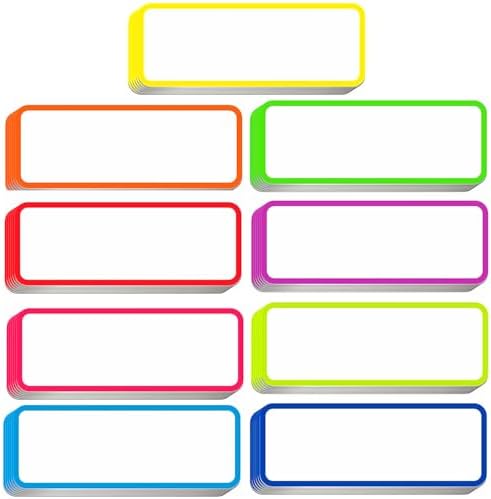 54pcs Magnetic Dry Erase Labels Colorful Name Tags Flexible Reusa...