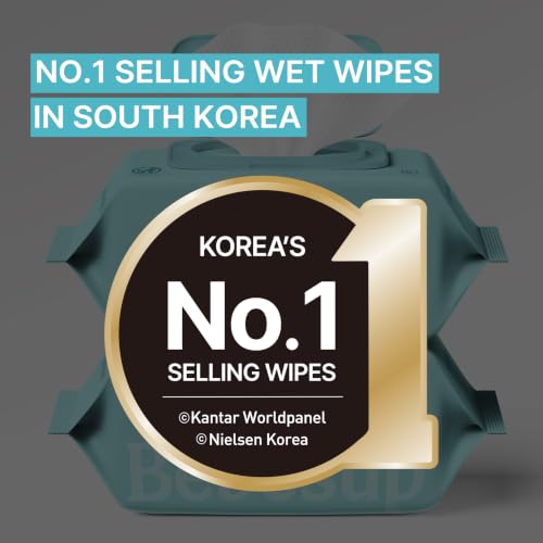 Image of BEBESUP- Korea's #1 Light Baby Wipes - Safe even for Atopic Skin Hypoallergenic Water-Based Unscented Alcohol & Paraben-Free Organic Flip-Top Plant Based Organic Baby Wipes (640 Count 8 Packs)