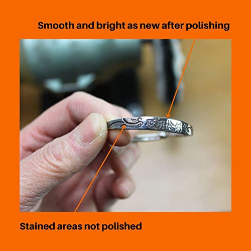 Amacupid Cotton Buffing Wheel Kit 6 inch. For Bench Grinding Wheel Polishing Machines. Polishes Jewelry, Glass, Tools and More. 1/2 inch Arbor