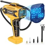 Tire Inflator Air Compressor Compatible for DeWalt 20V Battery Power,160PSI Cordless Portable Electric Air Pump with Digital Pressure Gauge for Car Motorcycles Bike Sport Ball Auto(no Battery)