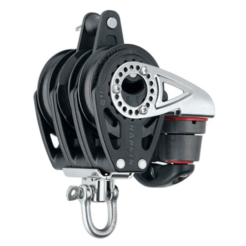 Harken 57mm Triple Carbo Block - Swivel, Becket, Cam Cleat