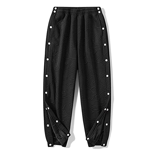 PINSPARK Reha Hose Herren Mit Druckknöpfen - Praktische Jogginghose Für Sport & Alltag