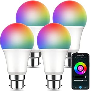 Smart Bulb, Alexa Light Bulb,APP Control, Smart WiFi Multicolor LED Bulb 8W (75W Equivalent), Smart Light Bulb…
