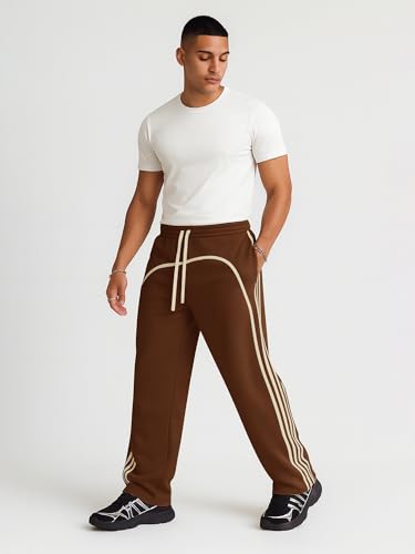 Image of Maniac || Mens || Side Stripe || Cotton || Baggy Fit || Trackpant