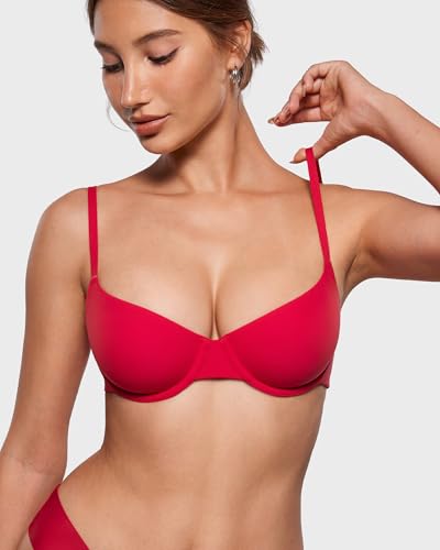 Image of INLYRIC Women's Unlined Balconette Bra Demi Underwire