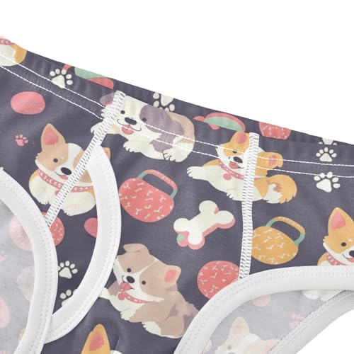 Wusikd Balls Paws Boys' Underwear Cotton Cute Dog Boys Briefs Soft Toddler Underwear 2T4