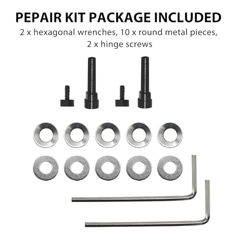 Kit de reparación de tornillos con pasadores giratorios de metal para Bose QC45/QC35, pines giratorios de metal duraderos, juntas y tornillos, compatible con QC35, QC35 II, QC45 y QC SE, fácil de reparar audífonos rotos miniatura 6