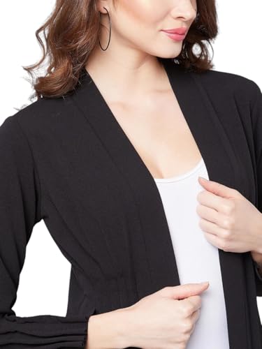 Image of IUGA Black Shrugs for Women Stylish (408 Blk )