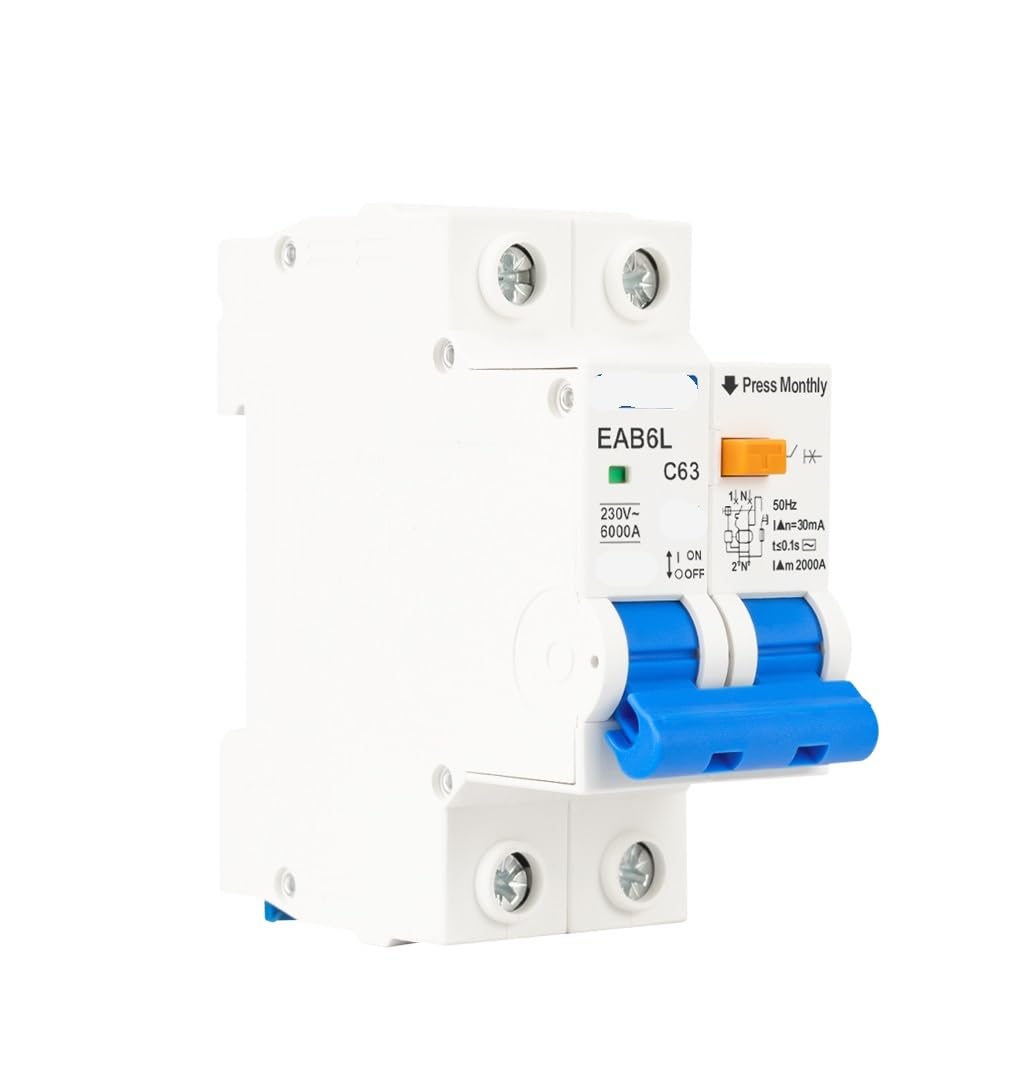 Interruptor de corriente residual 2P para proteger la cocina y zonas húmedas 6
