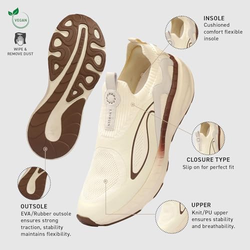 Image of Neeman's Novra Slip On Shoes for Men | Casual Sneakers for Men | Breathable Men's Canvas Shoes Without Laces | Dual Foam Insole & Cushioned Midsole | Stylish Men Shoes