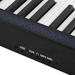 Piano numérique facile et pratique, piano électrique, pour les enfants d’instruments de musique(Le noir) - Les Beatles, Paul McCartney, John Lennon, RIngo Starr, George Harrison Piano numérique facile et pratique, piano électrique, pour les enfants d'instruments de musique(Le noir) – Image 6
