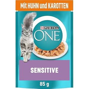 Purina ONE Sensitive Huhn & Karotten 24er Pack Katzennassfutter