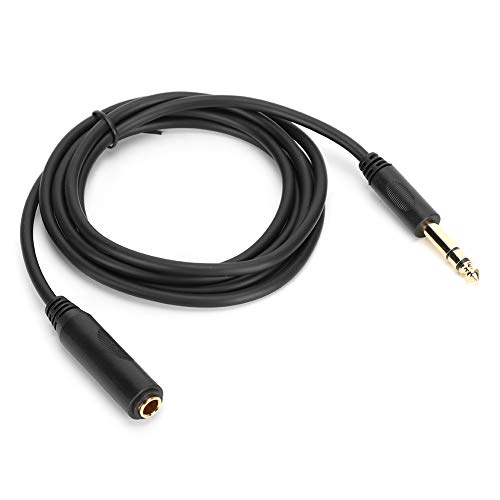 Ycauty Cable de Macho a Hembra de 6,35 Mm con Blindaje para Tarjeta de Sonido Enchufe Chapado en Oro de 1,8 M para Guitarristas Eléctricos (6M/19,69 pies)