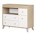South Shore 12172 Yodi Changing Table with Drawers Pure, Soft Elm and White