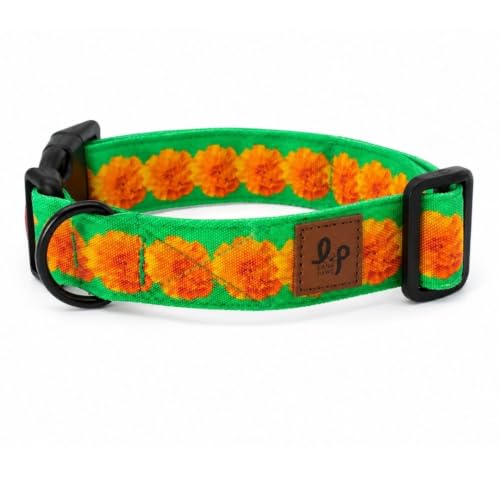 Image of Lana Paws Garland Fabric Dog Collar, Lightweight & Durable Belt for Small Dogs