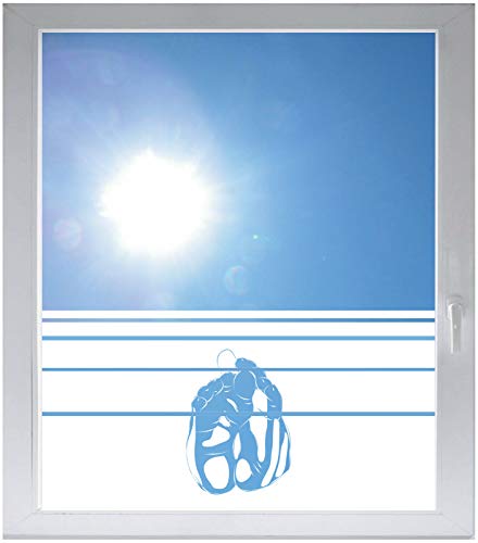 Film de confidentialité pour vitrage avec protection visuelle rayée dynamique