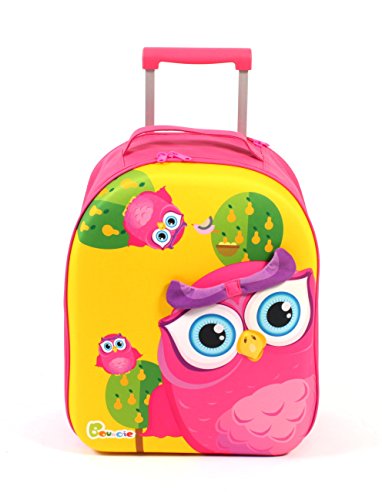Sac à roulettes enfant chouette rose Bayer Chic 2000 léger