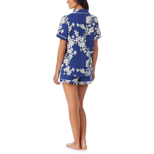 Image of Bed Head PJs Womens Matching Pajamas - Soft Organic Short Sleeve Button Down PJ Shirt & Shorts Set - Sleepwear & Loungewear
