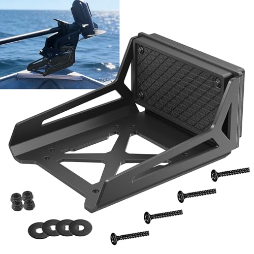 Universal Trolling Motor Mount Bracket - Heavy Duty Black Nylon Electric Motor Mount for Kayaks & Small Boats Corrosion Resistant & Waterproof Fits Most Fishing Boats & Dinghies